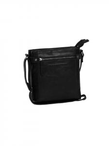 C48.1165 Сумка-тоут Laos из антикварной кожи с потертостями цвета буйволовой кожи черного цвета The Chesterfield Brand