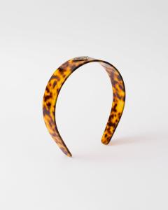 Ободок из плексигласа Prada, медовый / черепаховый