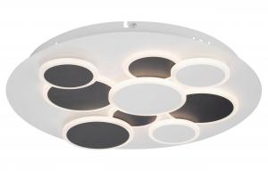 Потолочный светодиодный светильник, с регулировкой яркости, черно-белый, степень защиты IP20 Novel, черный/белый