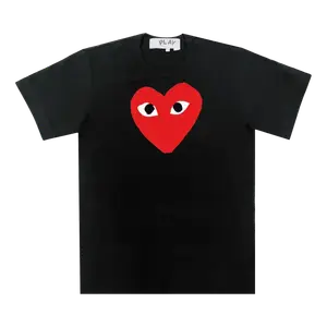 Футболка Comme Des Garçons PLAY Comme des Gar ons PLAY Red Heart 'Black', черный