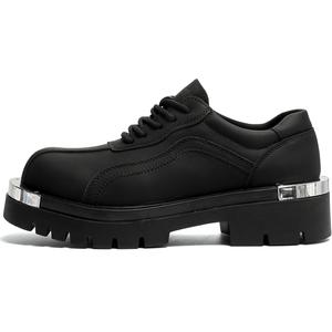 Повседневные мужские туфли SHUPATE черные, черные с увеличенной высотой