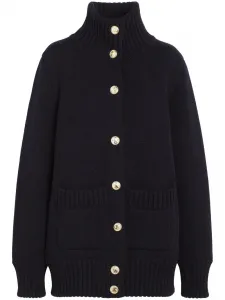 Кардиган из смесового кашемира на пуговицах Barrie, черный