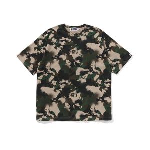 Футболка Bape Map Camo Ape Head One Point Relaxed Fit A BATHING APE, камуфляж