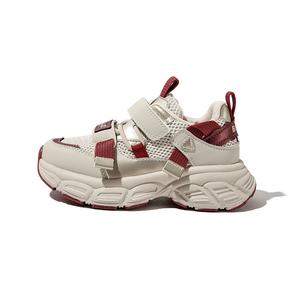 Нескользящие, противоударные, износостойкие, дышащие, легкие, амортизирующие, низкие, детские кроссовки для повседневной носки BELLE, красный