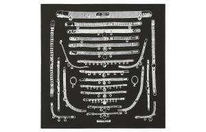 HERMES Шелковый шарф Women's Black, Black