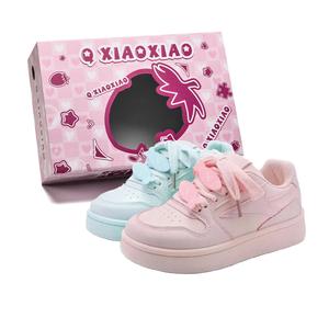 Circle small Повышенные износостойкие легкие низкие скейтерские кроссовки унисекс синий розовый микс (усовершенствованные аксессуары рыбы)