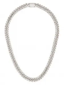 Колье Prong Pavé с камнями Darkai, серебристый