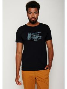 Футболка Nature Getaway черного цвета GreenBomb