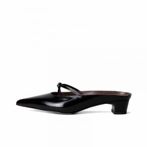 SHOEMAKER QUEEN Женские противоскользящие тапочки с закрытым носком черные, цвет Black