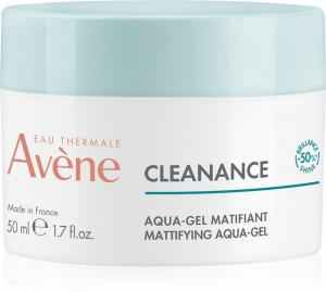 Cleanance mattifying aqua-gel матирующий увлажняющий гель-крем для жирной и комбинированной кожи Avène, 50 мл