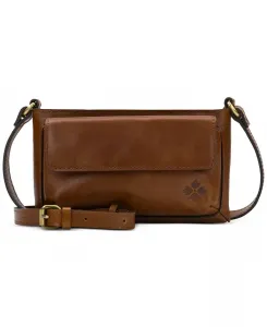 Кожаная сумка через плечо Dovera Mini Patricia Nash, коричневый