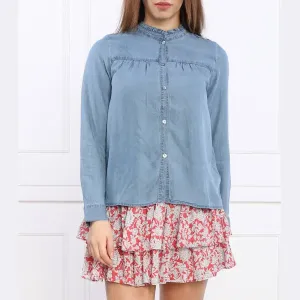 Блузка Beatriz классического кроя Pepe Jeans London, синий