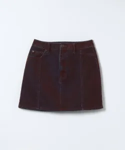 Мини-юбка из бархатистой джинсовой ткани Jeanasis, цвет Other Reds(38)