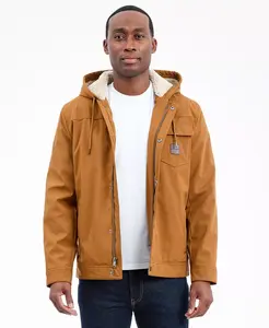 Мужская куртка Softshell с подкладкой из шерпы Lucky Brand, коричневый