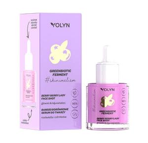 Осветляющая сыворотка для лица с черникой YOLYN Greenbiotic Ferment, 20 мл