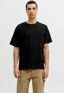 Jjedover slub tee ss noos basic tshirt Jack & Jones, Black