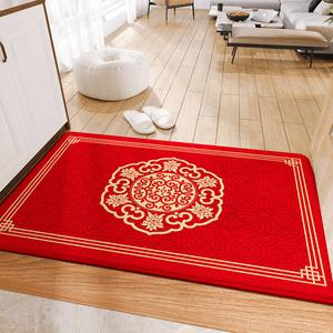 Dajiang Ковер 80x140 см для прихожей в китайском стиле, легко чистится, Ruxian - Vermilion Red