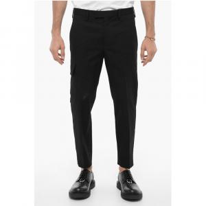 Брюки-карго NATE облегающего кроя из эластичного хлопка Neil Barrett, Black