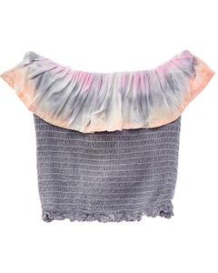 Топ Vintage Havana со сборками, мультиколор