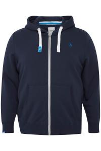 Толстовка с капюшоном на молнии !Solid BENN, темно-синий