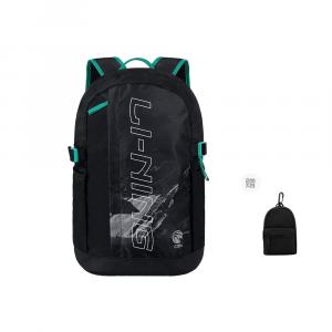 Профессиональный баскетбольный рюкзак LiNing из полиэстера, стандартный размер, унисекс, черный
