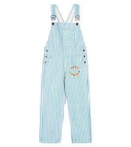 Полосатый хлопковый комбинезон Bobo Choses, синий