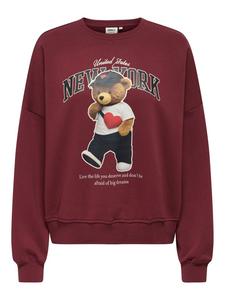 Толстовка KOGLINDA LIFE L/S BEAR O-NECK в цвете каберне KIDS ONLY