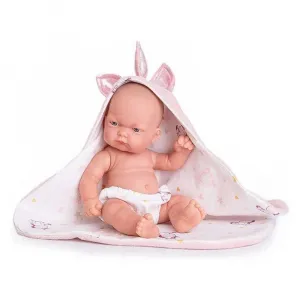 Детская кукла Antonio Juan Pitu With Unicorn Cape doll, белый