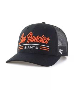 Мужская черная регулируемая кепка Garner Trucker San Francisco Giants '47 Brand