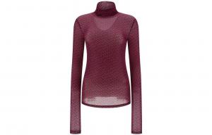 Полупрозрачный топ с логотипом Lamu PINKO, красный