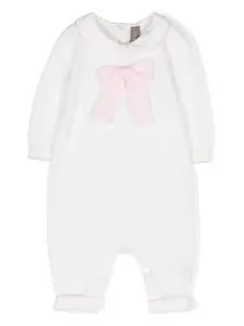 Трикотажный ромпер с бантом Little Bear, нейтральный