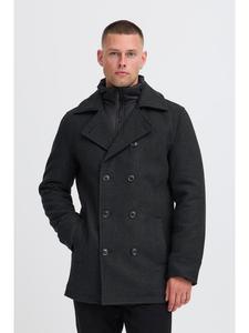 Шерстяное пальто IDLuxeno серого цвета INDICODE