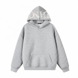 Толстовка Unisex Hooded Moderate Heavyweight HUANQIU, светло-серый