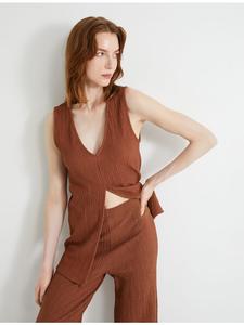 Топ KOTON Tank, коричневый