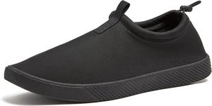 Мужские водные кроссовки Lands' End Slip On, спортивные водные кроссовки из неопрена с быстрой сушкой для пляжа, бассейна или реки с дренажными отверстиями, темно-синий или черный, размер 7-15, водные кроссовки для мужчин