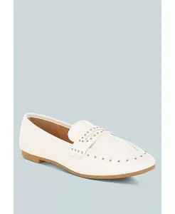 Dorlina женские лоферы с заклепками из искусственной кожи London Rag, белый