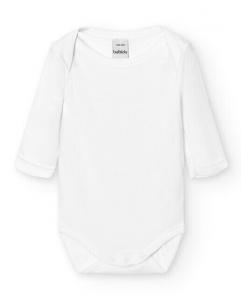Комплект из 2 детских боди с бамбуковым американским воротником Babidú, белый