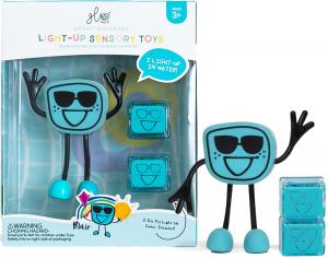 Игрушка для ванны с персонажем Блер с двумя светящимися сенсорными кубиками Glo Pals Inna marka