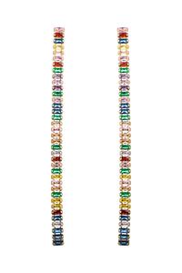 Серьги с радужными фианитами Eye Candy La, Multi