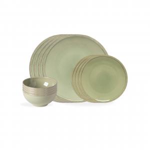 Costa Nova Набор посуды Оливково-зеленый ФРИСО, 12 кусочков, на 4 персоны