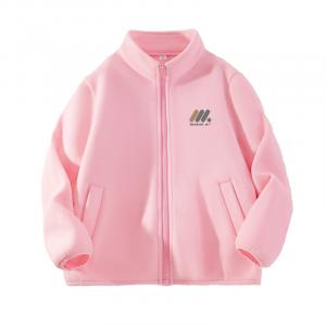 Детская флисовая куртка Kids' WARRIOR, светло-розовый/h three round-shaped column logo k