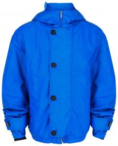 Куртка Ferragamo с капюшоном и покрытием, синяя