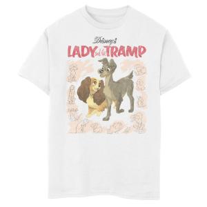 Винтажная футболка с обложкой Disney's Lady and The Tramp Boys 8-20 Disney