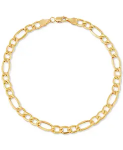 Браслет-Цепочка Figaro из 10-каратного золота Italian Gold, gold