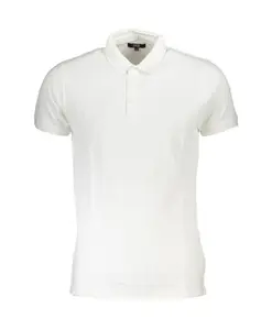 Классическая рубашка поло с вышивкой Cavalli Class, белый