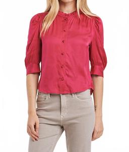 Блузка Nima с воротником-рюшем и пуговицами в цвете Granada Another Love, Granada