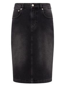 MOSCHINO JEANS джинсовая юбка с завышенной талией, серый