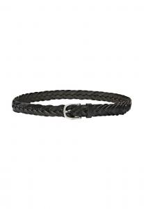 Ремень Massimo Dutti Braided belt, Mottled Dark Brown