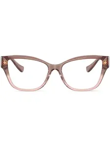 Очки в квадратной оправе с декором Medusa Versace Eyewear, розовый