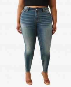 Женские джинсы Jennie Skinny Mid Rise Super T больших размеров True Religion, Harmonic Fusion